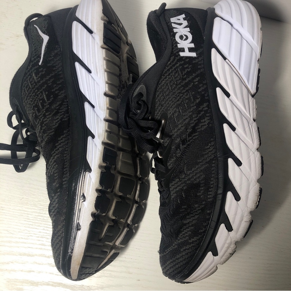 Hoka One One Gaviota 4 Black White Athletic Running Shoes Women's  Size 9.5B - Picture 6 of 10